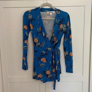 Diane Von Furstenberg wrap romper / skort.